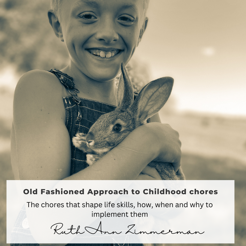 Old Fashioned Approach to Childhood Chores eBook